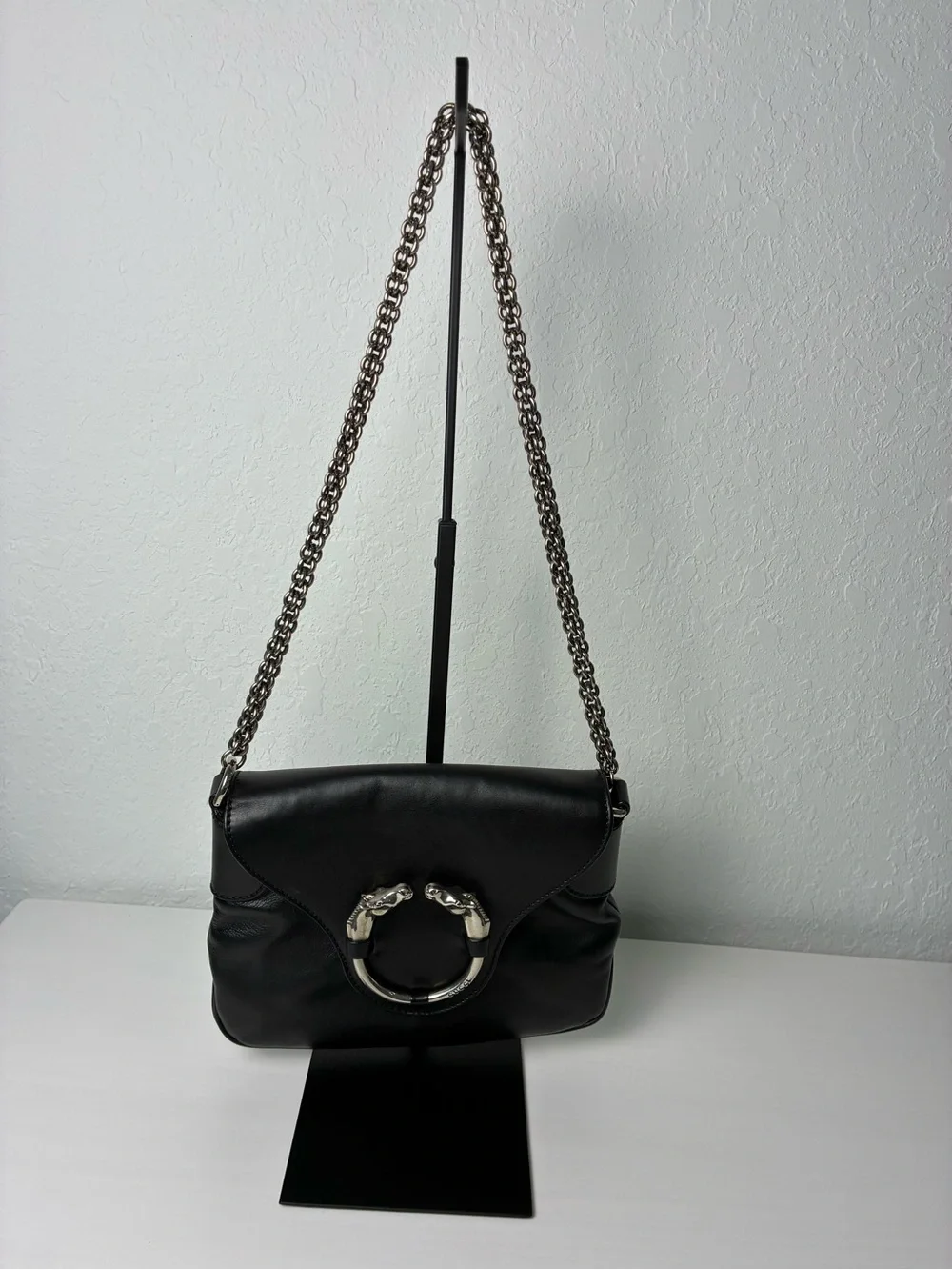 Gucci Ribot Horse Head Flap Shoulder Bag